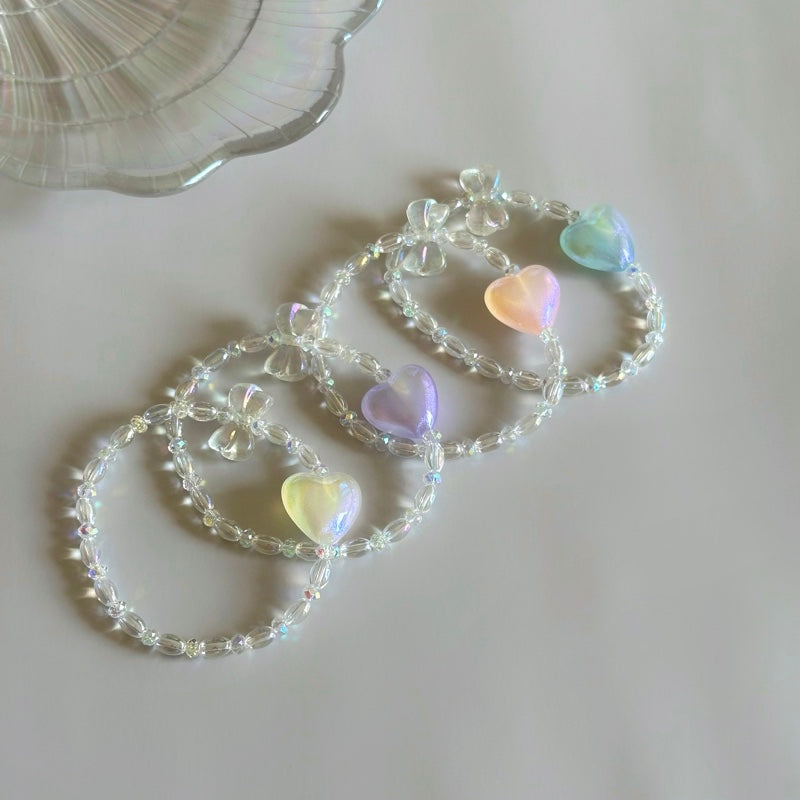 Big pearl heart beaded Bracelet