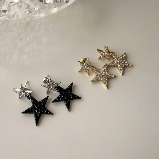 CZ Star stud earrings