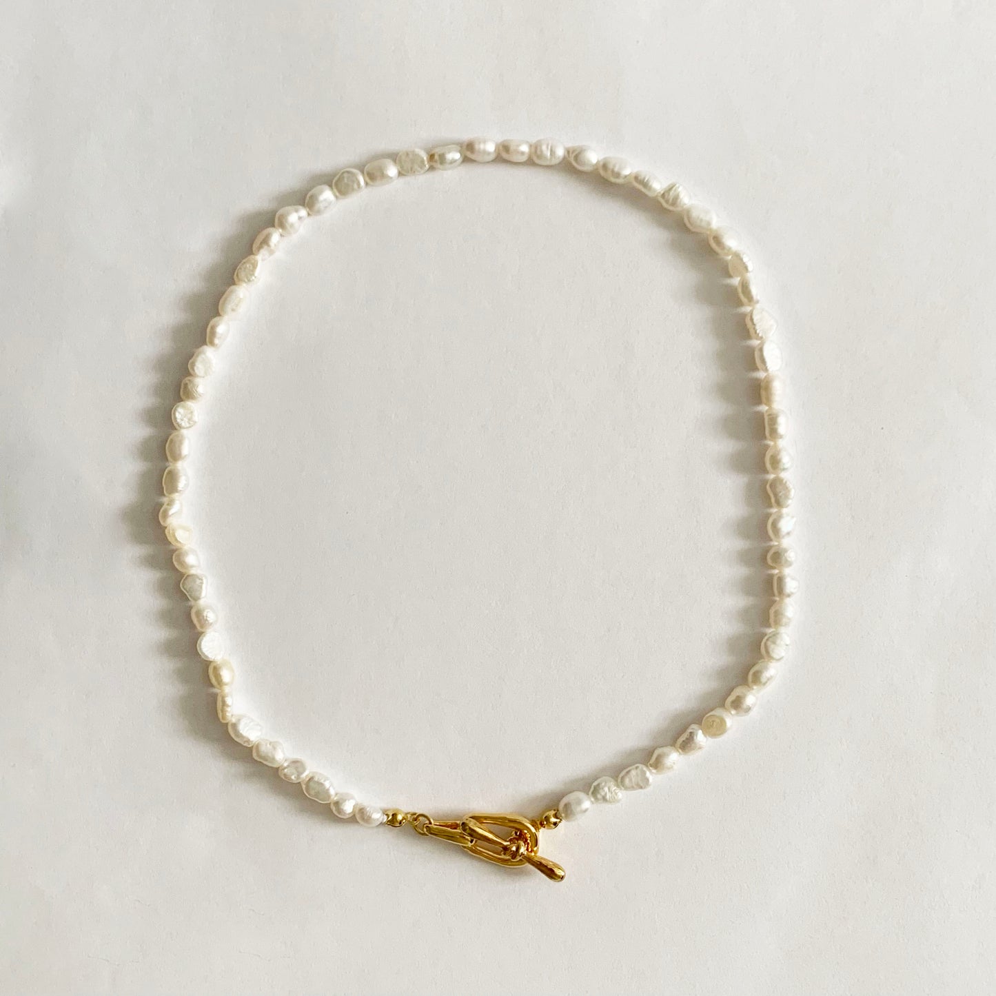 Freshwater Pearl T-Bar Necklace[Back in stock]