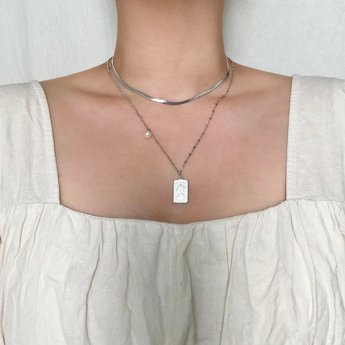 Herringbone Chain Layered Necklace