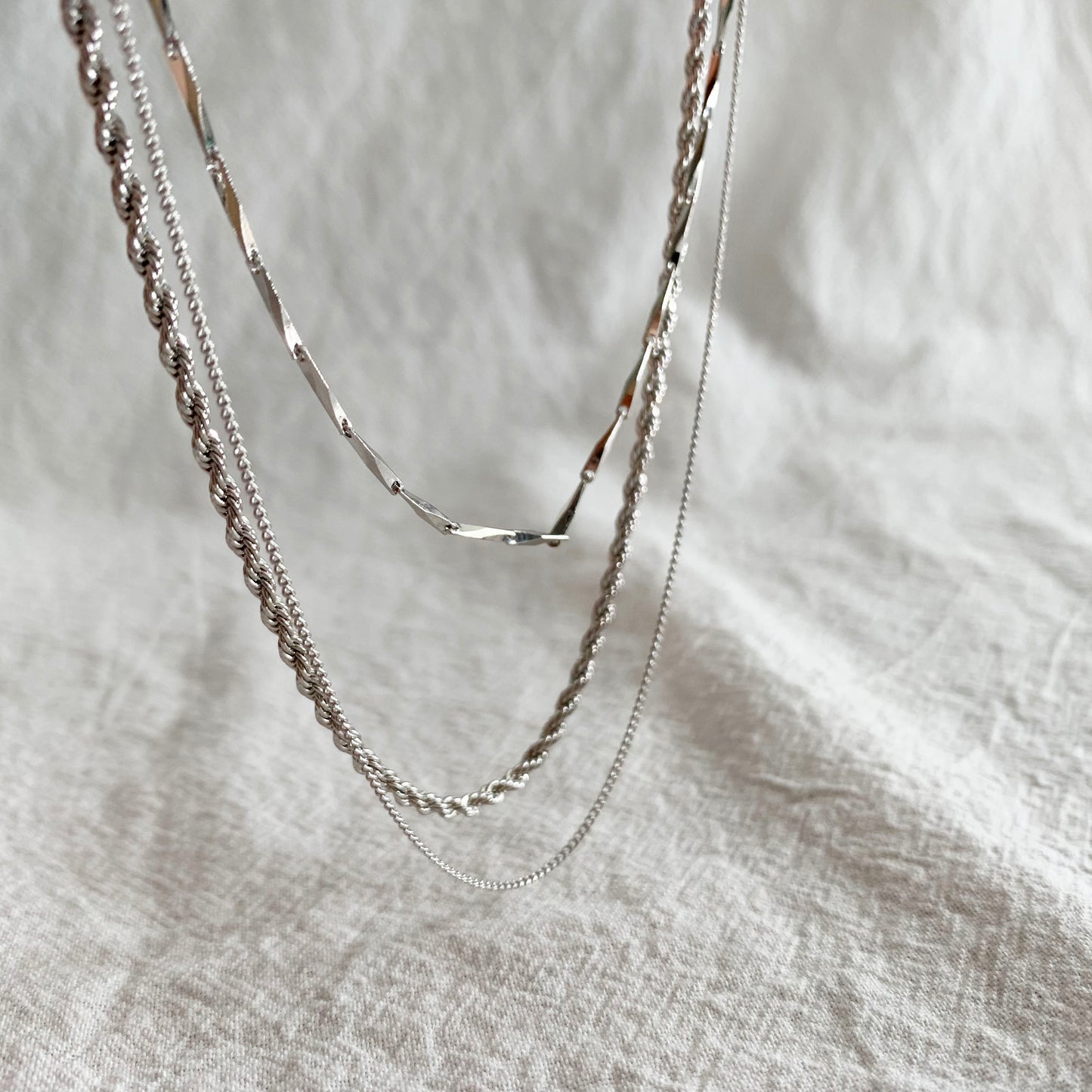 Twisted Chain Layered Necklace