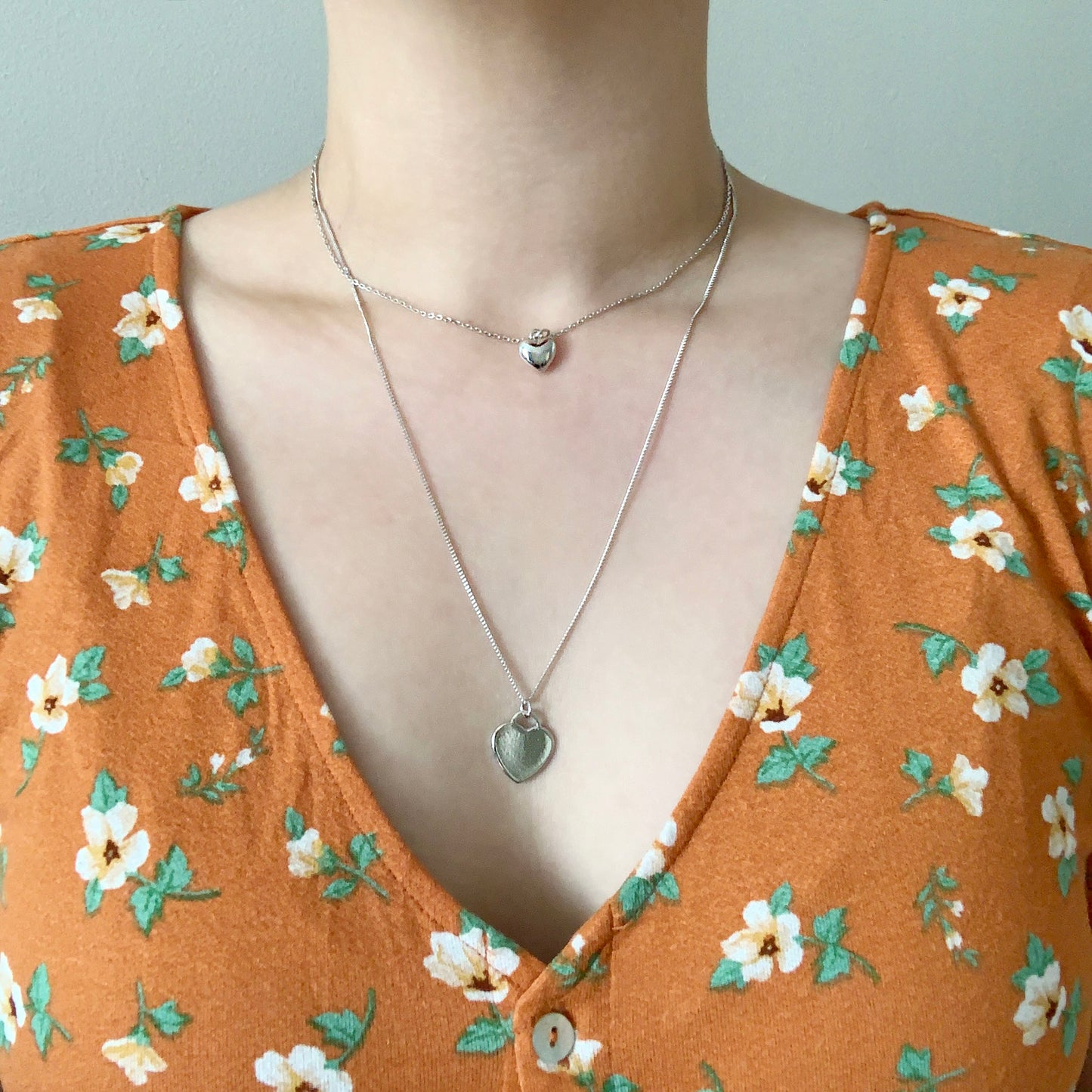 Heart 3-Row Layered Necklace