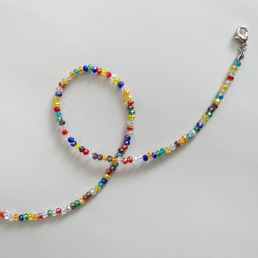 Rainbow Beaded Necklace