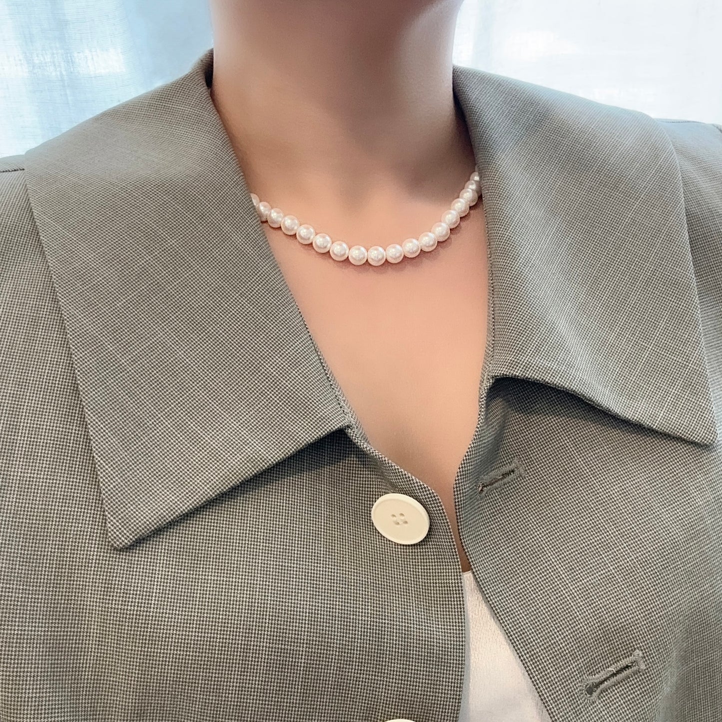 Classic Round Pearl Necklace