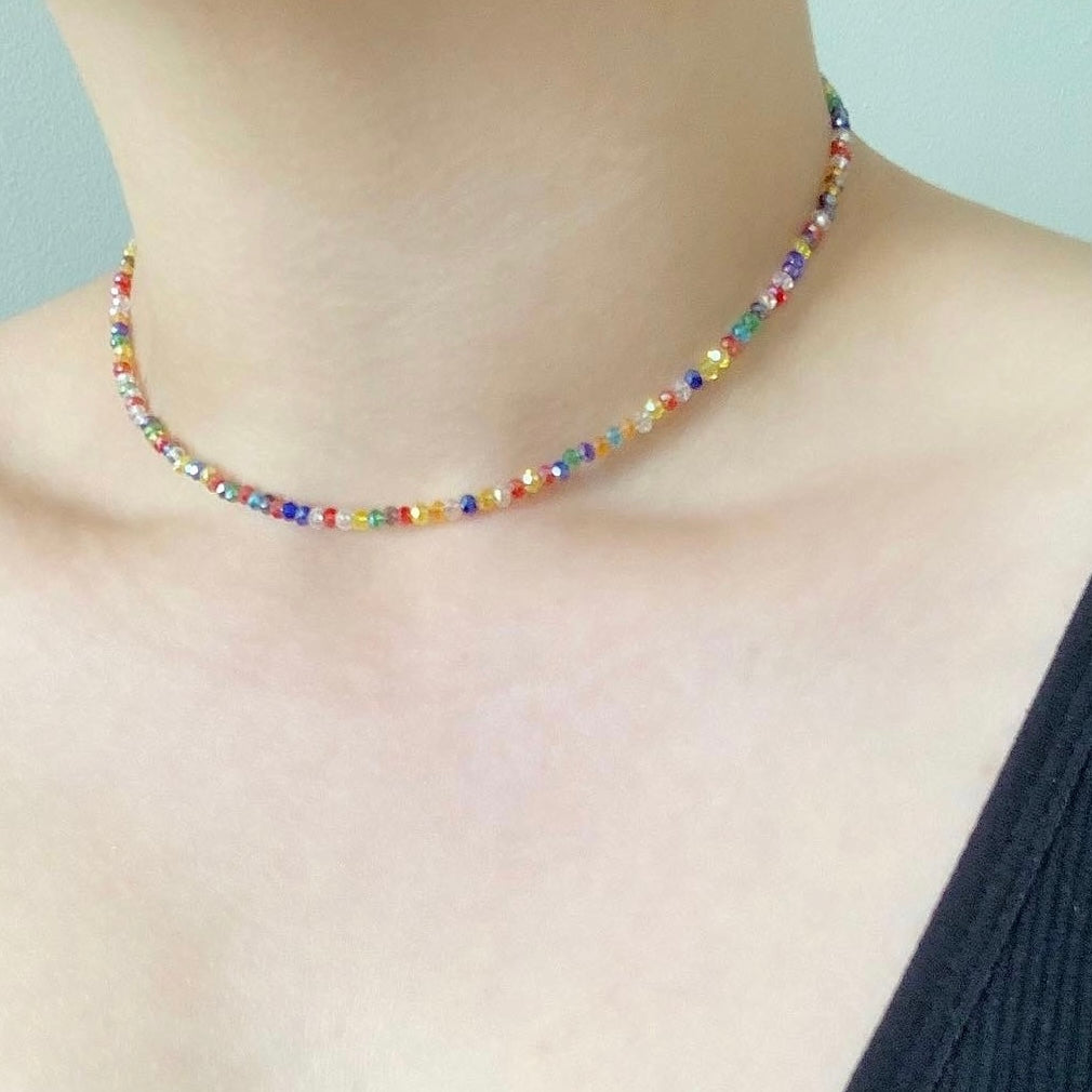 Rainbow Beaded Necklace