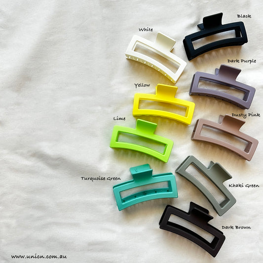 Rectangle Matte Claw Clip